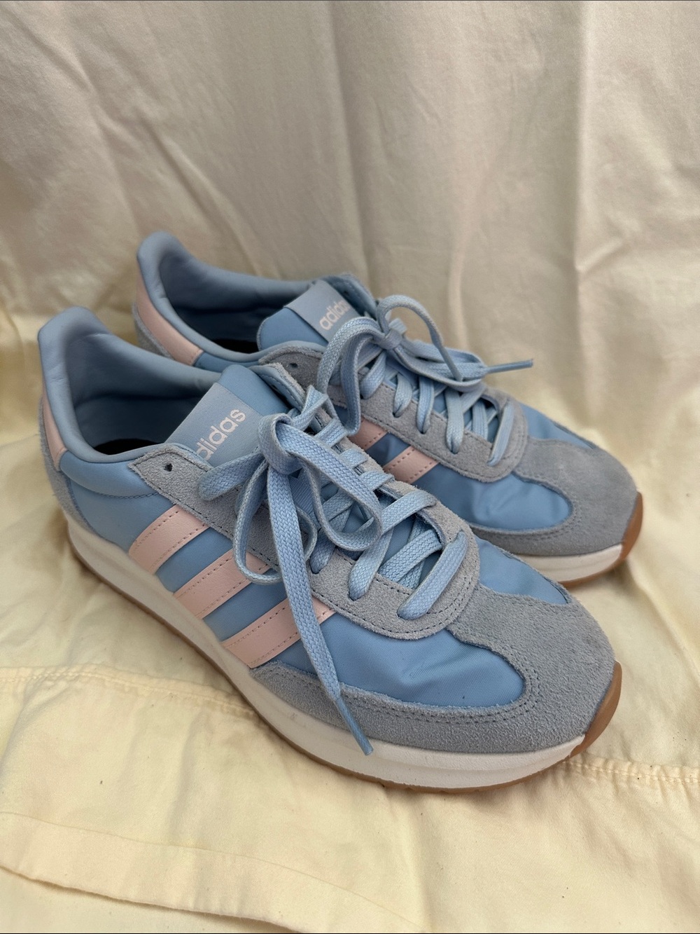 adidas Women's Pastel Blue & Pink Retro Runner Sneakers